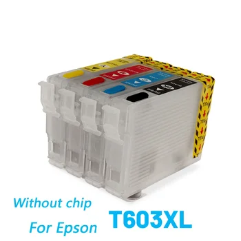 T603 603XL Многоразовый Чернильный картридж Без чипа Для Epson WF-2810 WF-2830 WF-2835 XP-2100 XP-2105 XP-3100 XP-3105 XP-4100 XP-4105