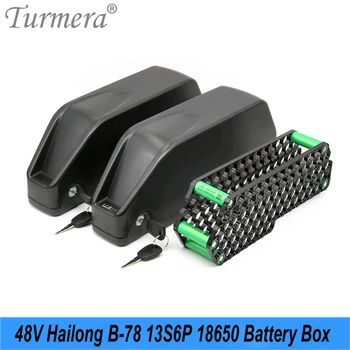 Turmera 48V HaiLong Case Корпус батарейного отсека для электровелосипеда Downtube с дисплеем Используется в держателе батареи 13S6P 13S5P 10S7P 10S6P 18650