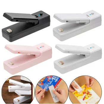USB Перезаряжаемый Мини-упаковщик для сумок, Термосвариватели С режущим ножом, портативный упаковщик для пластиковых пакетов, хранение продуктов, Прямая поставка