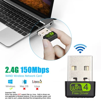 WD-1513B Бесплатный драйвер USB Сетевой адаптер 150 Мбит/с 2,4 G WiFi Приемник ключа Сетевая карта, Поддерживающая Установку драйвера без компакт-диска