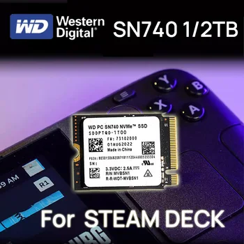 Western Digital WD SN740 2 ТБ 1 ТБ 2230 M.2 NVMe PCIe 4,0 SSD для Steam Deck Rog Ally GPD Surface Ноутбук Планшетный Мини ПК Компьютер