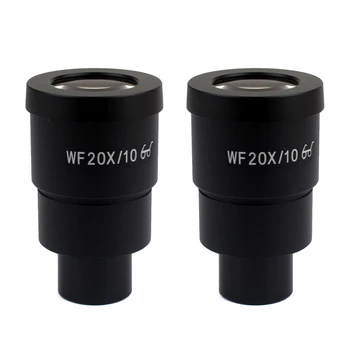 WF10X/20 WF20X/10 WF15X/15 Широкоугольный Окуляр с высокой точкой обзора для Стереомикроскопа, Оптический объектив, Монтажный Размер 30 мм