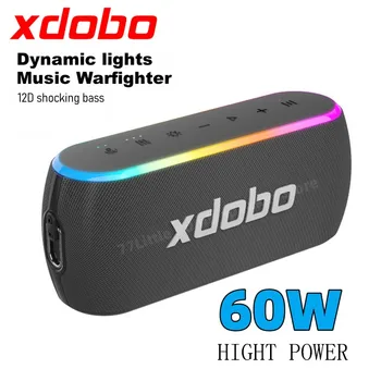 Xdobo X8III 60 Вт Caixa De Som Bluetooth Динамик Портативная Колонка Звуковая панель Встроенный Блок Питания IPX7 Водонепроницаемый Беспроводной Сабвуфер