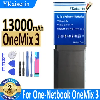 YKaiserin Аккумулятор OneMix 3 13000mAh Аккумулятор для нетбука OneMix3 Batteries Bateria + бесплатные инструменты