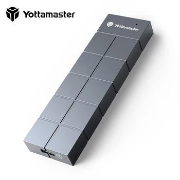 Yottamaster HC3 M2 SATA SDD Чехол 2 ТБ Алюминиевый Внешний твердотельный накопитель Type C B Key B & M Key USB 3,1 M2 NGFF SSD Корпус SATA 3 Внешний твердотельный накопитель