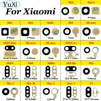 YuXi Для Xiaomi Mi 5X Mi5X 2 2A 3 4 4C 5 6 8 8se 8 lite 8lite 5S Plus 6X 5X mi note Mix Max Стеклянная Крышка Объектива задней камеры