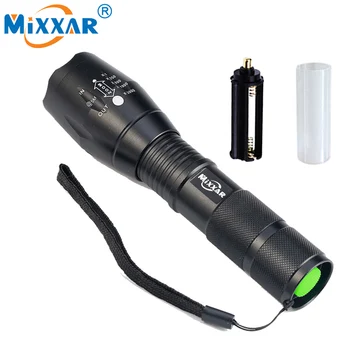 ZK10 mixxar Q250 портативный светодиодный фонарик, прямая поставка, походная охотничья лампа, фонарь для аккумулятора 1x18650 или 3xAAA