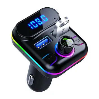 Автомобильный MP3-плеер FM-передатчик Для автомобильного Освещения Беспроводной Радиоадаптер Автомобильное Зарядное Устройство Bluetooth-Адаптер M33 Автомобильный Плеер С U-Диском