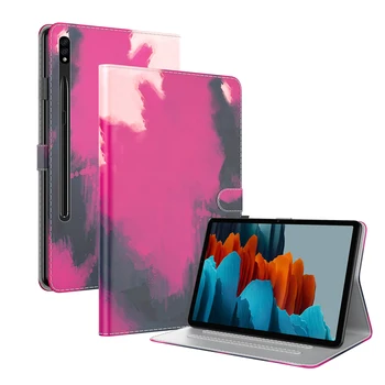 Акварель красочная живопись планшет Флип чехол для Samsung Galaxy Tab S9 plus 12,4 дюймов Tab S9 11 дюймов мягкая обложка Funda