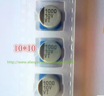 Бесплатная доставка 100 шт. SMD алюминиевый электролитический конденсатор 10 В 1000 мкФ 10 В 10 * 10 Мм