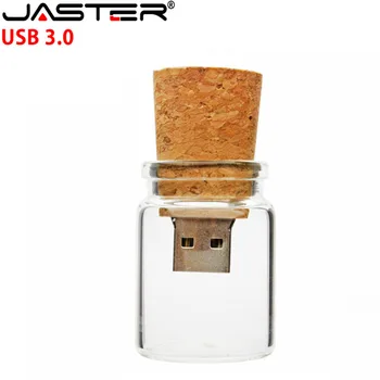 Бесплатная Стеклянная Бутылка С логотипом USB 3,0 Флэш-накопитель 4G 8G 16GB 32GB 64GB 128G Высокоскоростные флеш-накопители Фотографии Подарки Memory Stick U Диск