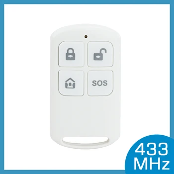 Беспроводной пульт дистанционного управления, высокопроизводительный Портативный брелок с 4 кнопками для домашней охранной сигнализации WIFI GSM, 433 МГц