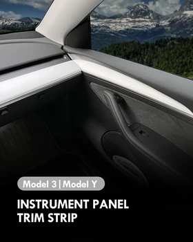 Боковая Отделка Двери, Крышка Приборной панели Для Tesla Model 3 Y 2021 2022 2023, Передняя Внутренняя Панель Центральной панели Управления Автомобиля, Накладка