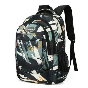 Большой вместительный мужской рюкзак из легкой нейлоновой ткани Камуфляжные рюкзаки для подростков Модные школьные сумки для мальчиков Ортопедические дорожные сумки