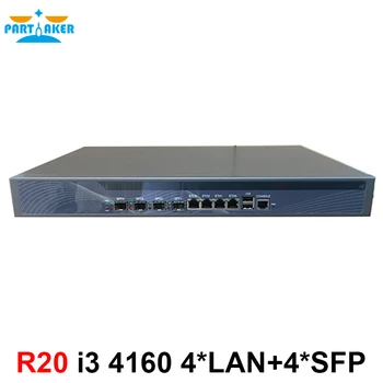 Брандмауэр 1U с 4 * intel 1000M 82574L Gigabit LAN 4 * SPF Intel Core i3 4130 3,4 ГГц Mikrotik ROS 2G RAM 32G SSD