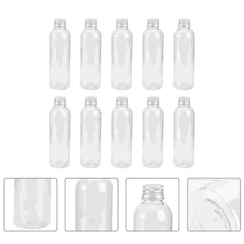 Бутылка с прозрачной алюминиевой крышкой, Маленький Крем, Пустой контейнер для образцов, Жидкость для повторного использования