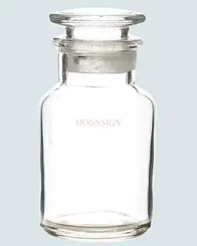 Бутылка с широким горлышком, прозрачная, 250 мл, не содержащая свинца, герметичный стеклянный инструмент, принадлежности для химических экспериментов, бутылка из матового стекла