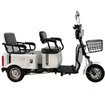 Бытовой электрический трехколесный велосипед для отдыха, аккумуляторный мотоцикл с электромагнитным индукционным торможением, комфортное высокоэластичное седло