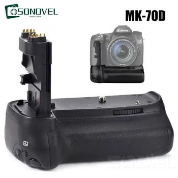Вертикальный держатель батарейной ручки MK-70D Для цифровой зеркальной камеры Canon EOS 70D 80D as BG-E14 Работает с батареей LP-E6