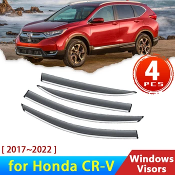 Ветровые стекла для Honda CRV CR-V 2017 ~ 2022 2018 Аксессуары для боковых окон автомобиля, козырьки, защита от Дождя, защита для бровей, ветровые дефлекторы