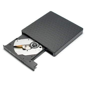 Внешний DVD-ридер USB Type-C, устройство записи компакт-дисков, оптический привод DVD-ROM для ноутбука Mac, планшета на Windows, CD DVD-плеера