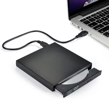 Внешний белый USB Slim 8x DVDRW DL DVD CD RW Burner Writer Drive для всех ПК и для Mac