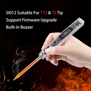 Встроенный USB-зуммер Easy Solder Ручка-паяльник Подходит для наконечников T12 и TS - SEQURE SI012 Поддерживает обновление встроенного ПО