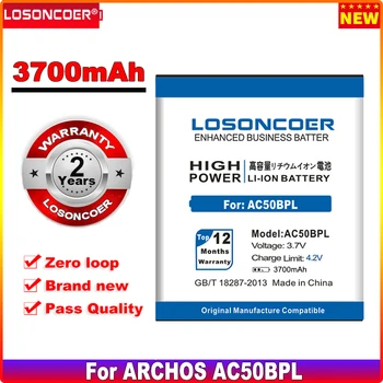 Высококачественная батарея LOSONCOER 3700 мАч для ARCHOS AC50BPL Battery