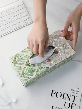 Высококачественная легкая роскошная коробка для салфеток, французский креативный ящик для полотенец для лица, коробка для хранения салфеток на столе