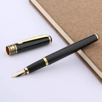 Высококачественная черная полированная ручка 68 для продвижения, перьевая ручка M, деловые офисные школьные принадлежности для письма