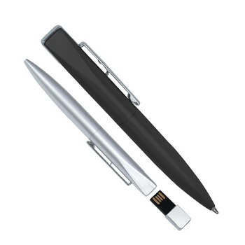 Высокоскоростной USB 2,0 Флэш-накопитель Шариковая ручка Флэш-память USB-накопитель Реальной емкости 64 ГБ 32 ГБ 16 ГБ 8 ГБ Металлический U-диск водонепроницаемый