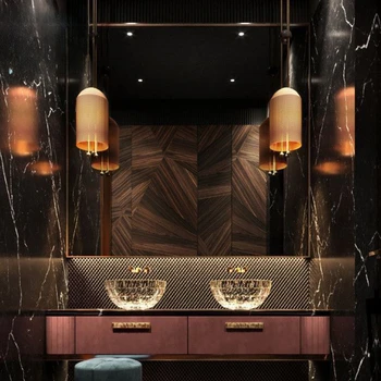 Гостиничный стиль итальянский дизайнер современный простой шкаф для ванной комнаты комбинированный умывальник для ванной комнаты ручной бассейн