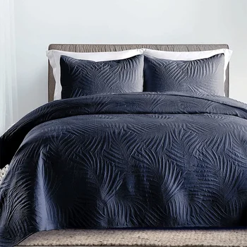 Двуспальное стеганое одеяло DAYDAY King Queen из 3 частей, покрывало для кровати, легкое Стеганое одеяло из мягкого волокна, Большой комплект простыней