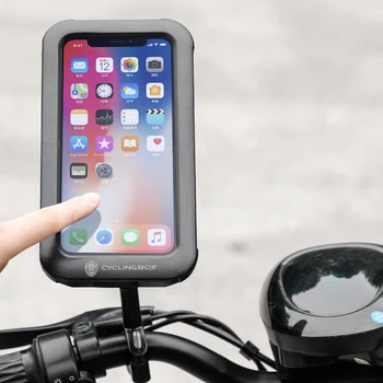 Держатель для велосипедного телефона с сенсорным экраном, Водонепроницаемый Руль для Мотоцикла, крепление для мобильного телефона, Велосипедный кронштейн Для Mtb Скутера