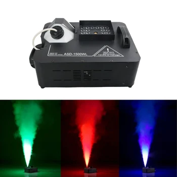 Дистанционный DMX RGB LED 1500 Вт Противотуманная Дымовая Машина Colores Firework Fogger Для диско-бара DJ Party Сценический эффект Световое шоу Atomizador