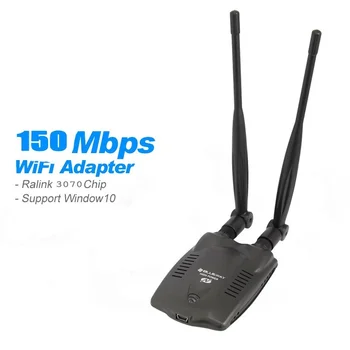 для Atheros AR9271 802.11 b/g/n 150 Мбит/с USB Беспроводной WiFi Адаптер с 2x 6dBi WiFi Антенной для Windows 7/8/10/Kali Linux