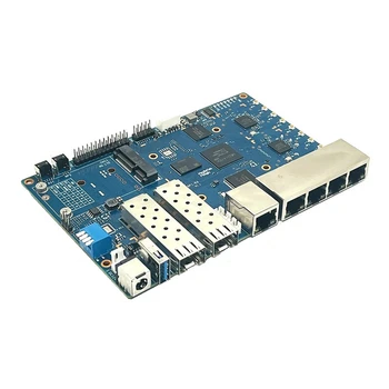 Для Banana Pi BPI R3 Плата разработки маршрутизатора с открытым исходным кодом MediaTek MT7986 Четырехъядерный процессор 2G DDR3 RAM + 8G EMMC Flash 2 SFP