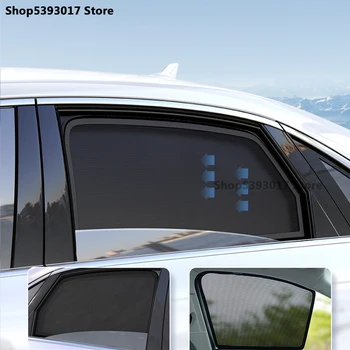 Для BYD Song Plus 2020 2021 2022 Магнитные Солнцезащитные козырьки На Боковое стекло Автомобиля Сетчатый Козырек Шторка На Окно Автомобиля Curtian Черные Аксессуары
