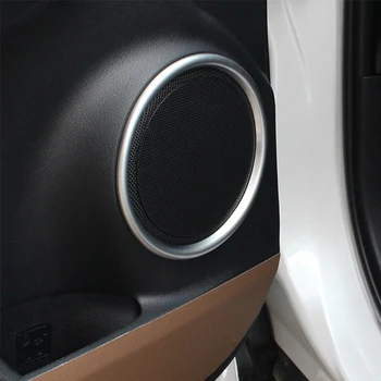 Для Lexus NX 200t 300h 2015 2016 2017 ABS Матовое серебряное внутреннее кольцо для двери автомобиля, накладка, аксессуары для укладки автомобилей, 4 шт.