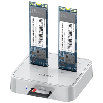 Для MAIWO K3016SD с двумя Отсеками M.2 SATA/NVMe SSD Адаптер Док-станция для чтения SD-карт 10 Гбит/с Твердотельный Накопитель Корпус Корпуса