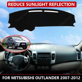 для Mitsubishi Outlander 2007-2012, коврик для приборной панели автомобиля, авто Защита от Солнца, подушка, накладка для интерьера, ковровая отделка, Аксессуары