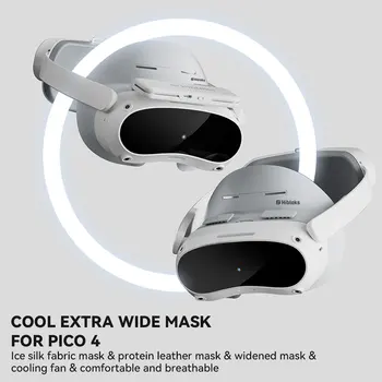 Для Pico 4 Кожаная Защитная Накладка Дышащая Широкая Защитная Накладка Из Ледяного Шелка Для набора охлаждающих вентиляторов Pico 4
