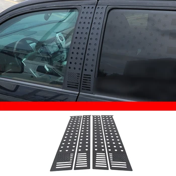 Для Toyota Tundra 2007-2021 Центральная стойка окна автомобиля С сотовой отделкой Защитная пластина Внешние детали Автомобильные Аксессуары