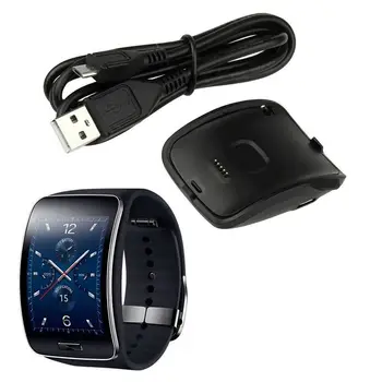 Для зарядного устройства Gear S R750, Модернизированная Портативная док-станция Для зарядного устройства С USB-шнуром Для Зарядки Samsung Gear S R750 Smart Watch (Gear S