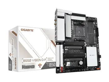 Для материнской платы GIGABYTE B550 VISION D-P AM4 AMD B550 ATX с двумя M.2, SATA 6 Гб/сек., USB 3.2 Type-C с Thunderbolt 3, WIFI 6