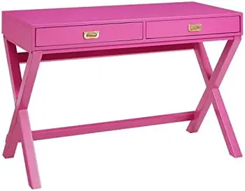 Домашний декор, письменный стол Peggy Raspberry Pink, малиново-розовый, 44 
