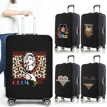 Дорожный чемодан, более толстая сумка, чехол для багажа, Серия Leopard, Новый защитный чехол для багажа, Аксессуары для багажа на 18-32 дюйма