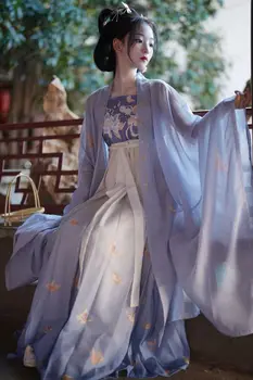Древнекитайский женский Карнавальный костюм Феи Ханьфу, платье для Косплея, платье для танцев, наряд для тематической вечеринки, платье Ханьфу для женщин, Плюс Размер XL