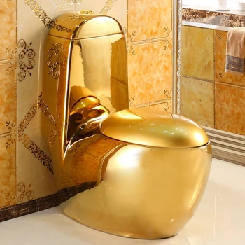 Европейский туалет Golden egg роскошный супер вихревой водосберегающий цветной туалет бесшумный креативный унитаз со сливом