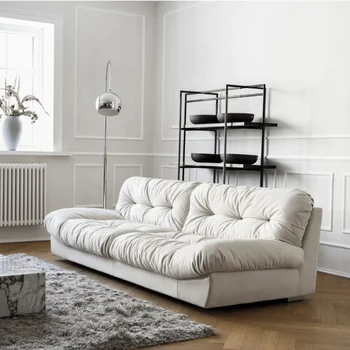 Европейский уютный Ленивый диван для гостиной, Современное L-образное Белое кресло-диваны, тканевые подушки для гостиной, Woonkamer Banken Мебель для дома